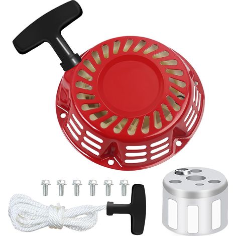 Seilzugstarter für Hon-da GX120 GX160 GX200 GX140 Recoil Starter 4HP 5.5HP 6.5HP 168F Generator 212CC 6.5 7HP 173cc R210 Engine Motor,Starterseil Ersatzteile Kit (1/5)