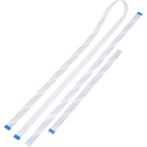 Lot de 3 câbles plats flexibles FFC 15 broches de 30 cm, 50 cm et 100 cm pour module caméra Raspberry Pi (1/5)