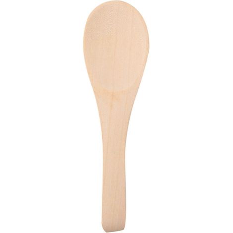 Lot de 25 mini cuillères en bois faites à la main pour la cuisine, pour condiments, sel et moutarde. (1/5)