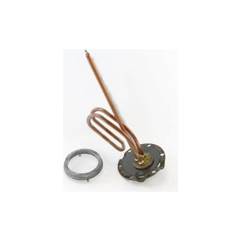Widerstand 1000w abgewinkelt + dichtung + anode 030215 - warmwasserboiler sauter (1/2)