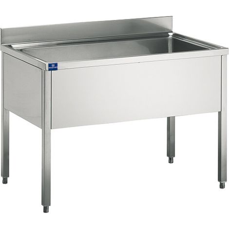 Plonge Inox Evier Seul avec Dosseret sans Étagère - Gamme 700 - Virtus