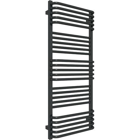 Heizungsbetrieb Handtuchheizkörper - Mattschwarz - Höhe 780mm Breite 500mm - 392 Watt - POL780/500ZXN