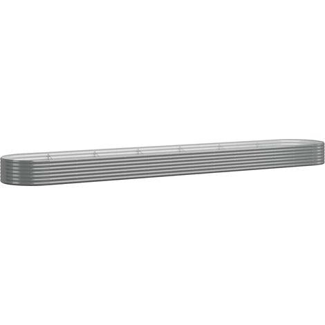 Maison Exclusive - Hochbeet Verzinkter Stahl 544x100x36 cm Grau (1/5)