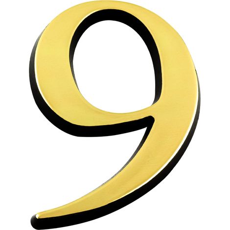 Chiffre 9 Or Hauteur 60mm - 4623344 (1/2)