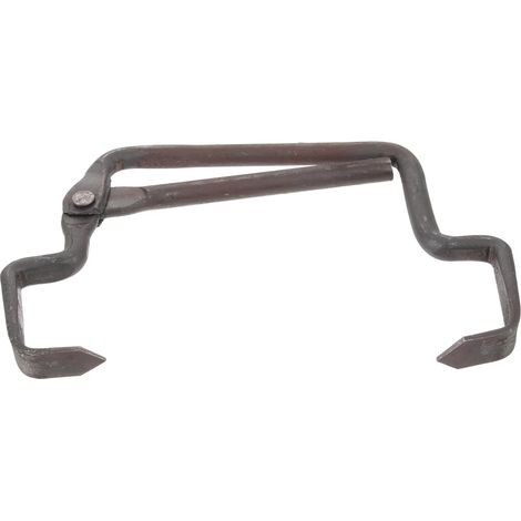 Outil à Glace en Fer Robuste Argenté Porte-blocs de Glace Extérieur Outil de Déplacement pour Travail Industriel de Levage et Transport (1/5)