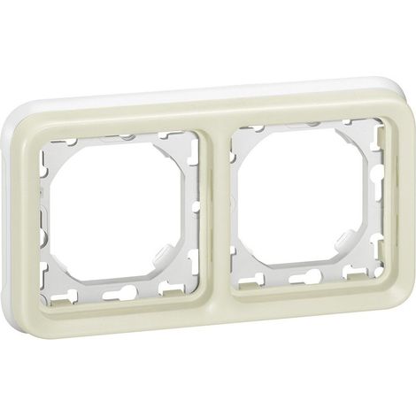 LEGRAND 069694 PLEXUS Cadre 2 éléments à encastrer blanc