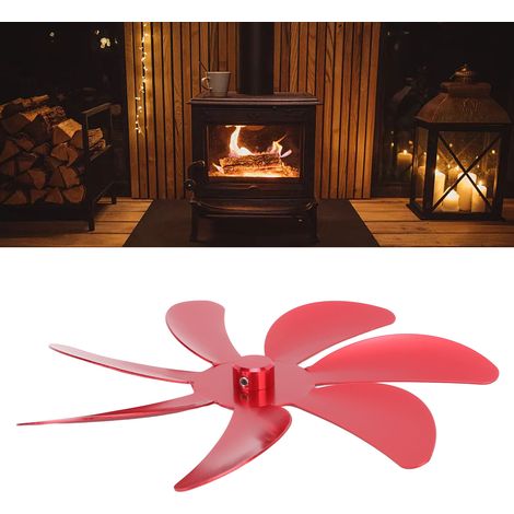 Kaminventilator-Zubehör, Ventilatorflügel aus Aluminiumlegierung, rot (1/5)