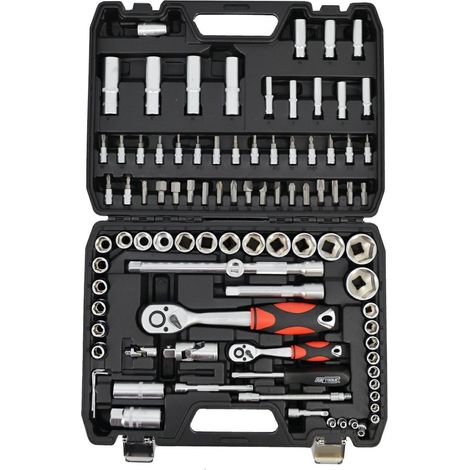 Awtools 94EL Juego de llaves 94 piezas plata práctico (1/3)