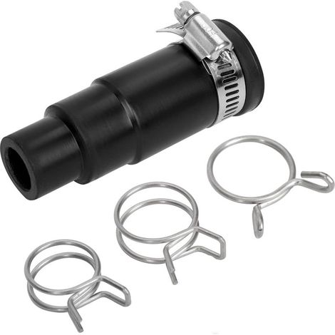 GDHZS- Adaptateur de tuyau de vidange pour lave-vaisselle, compatible avec le broyeur à déchets InSinkErator, comprend 1 connecteur d'entrée et 3 clips à ressort. (1/5)