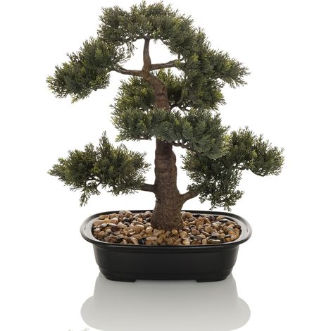 Kunstpflanze / Kunstbaum BONSAI 44 cm grün hjh OFFICE (1/5)