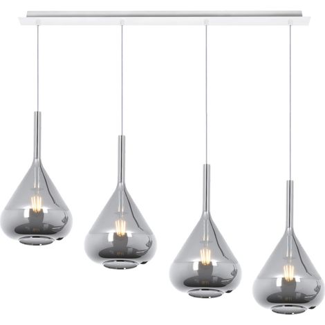 Lampadario top light kona 1177 bi s4 r fu e27 led lampada soffitto moderna