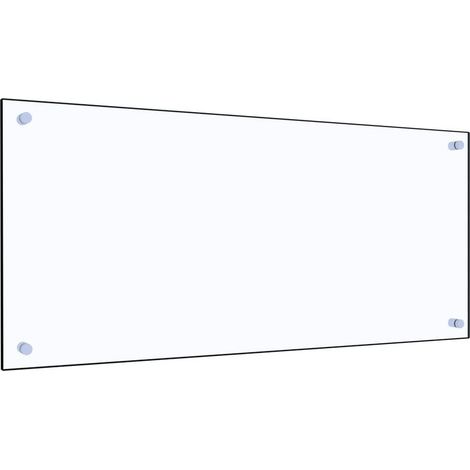 Dosseret de cuisine Fond de hotte Crédence de cuisine Transparent 90 x 40 cm Verre trempé NSME2926 (1/5)