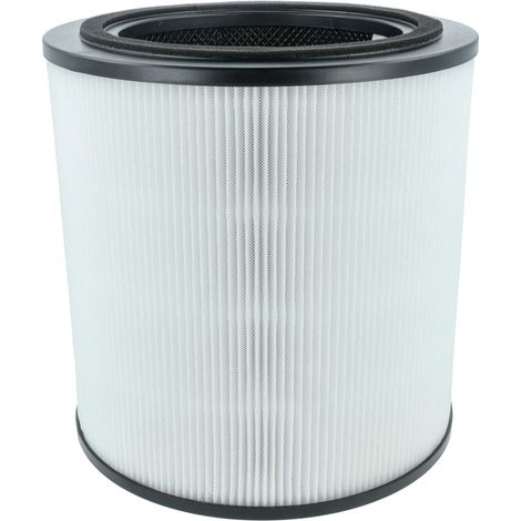 vhbw Aktivkohlefilter Ersatz für Bosch 7733701945 für Luftreiniger - H13 Luftfilter Schwarz Weiß
