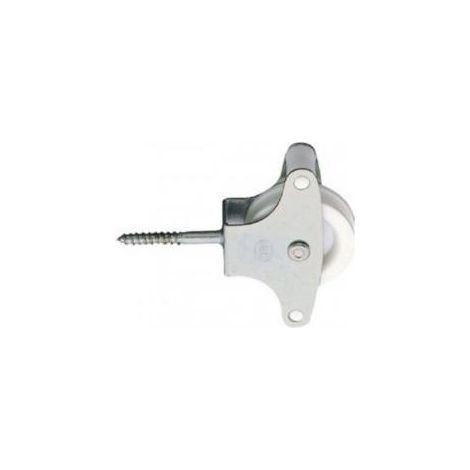 FPLUS polea rod.plast.c/tirafondo , Polea tendedero plastico con tornillo tirafondo.