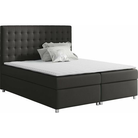 Lit boxspring Panis, Bristol 2458, Continental, Double, 200x200, Tissu, Disponible, 200x213x130cm (1/5)
