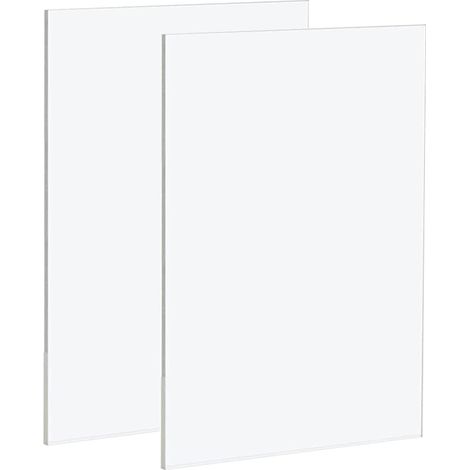 Lot de 2 feuilles A3 acrylique transparent 42 x 29 cm 2 mm d'épaisseur panneaux décoration affichage peinture (1/5)