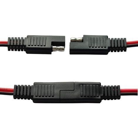 SAE-Y-Verlängerungskabel (1 auf 2), 14 AWG-Netzteil mit SAE-Stecker, Solarpanel-Splitteranschluss, 30 cm (1/3)