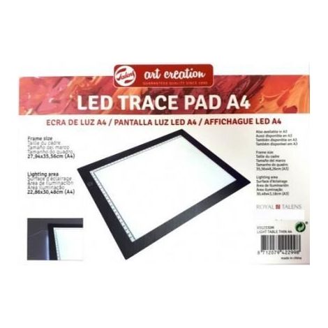 Table lumineuse - A4 - LED - Noir et blanc - 36 x 27 x 0,8 cm (1/2)