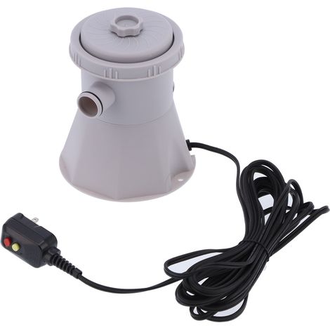 Pompe de filtration pour piscine hors sol avec disjoncteur différentiel (GFCI) - Débit de 300 GPH (1/5)