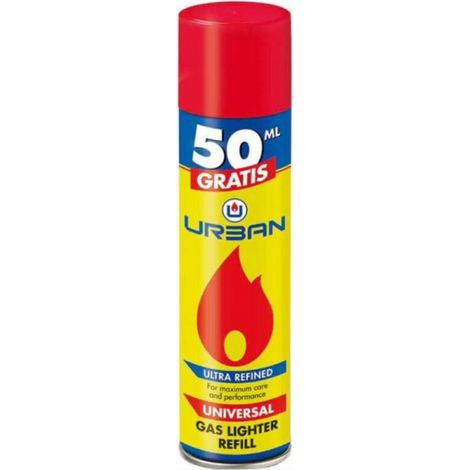 Cartucho gas 250ml butano para soplete cocina-encendedor urban