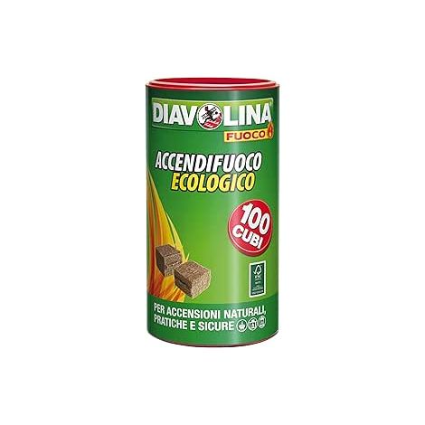 Diavolina 15317 Ökologischer Anzünder, 100 Würfel