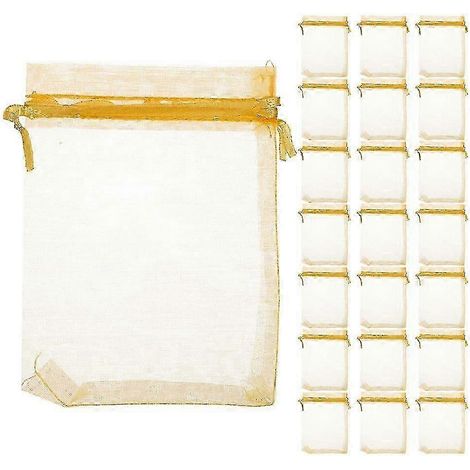 Pochettes de rangement pour bijoux en filet, idéales pour les fêtes, les célébrations et les événements. Matière résistante, forme carrée, 10 x 8 x 0,2 cm, 100 pochettes par paquet. (1/5)