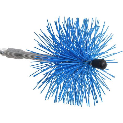 Schornsteinfeger Nylonbürste flexibler Schaft 120 mm. (1/2)