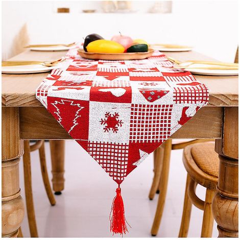 Nappe De Nol Rectangulaire Polyester 35 180m Noel De Sapin Motifs Pour Noel Table Decorationnappe De Nol Imprime Nappe Absorbante Dcoration Du Nouvel (1/4)