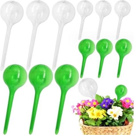12-teiliges Bewässerungskugel-Set, Bewässerungskugeln, Tropfbewässerungsbirnen, automatisches Bewässerungsgerät für Pflanzen (1/4)