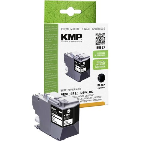 Encre KMP B58BX pour Brother LC-3219XLBK (1/2)