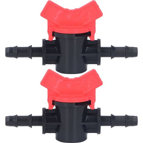 2 Pièces Régulateur de Débit en Plastique ABS, Vanne d'Arrêt pour Contrôle de Liquide, Pompe à Eau, Diamètre Extérieur 8mm (1/5)
