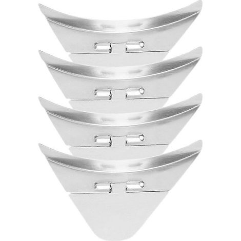 Lot de 4 couvercles pour bec verseur de bouilloire, accessoires pour bouilloires domestiques-5.80X3.50X0.60CM-Silver (1/3)