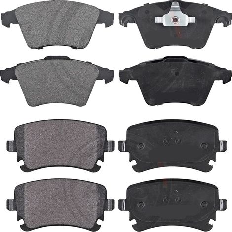 KIT PASTIGLIE FRENO ANTERIORI E POSTERIORI compatibile con CITROEN C3 PLURIEL (HB) / PASTIGLIE FRENANTI AUTO OEM FDB1543,FDB1083 / SOSTITUZIONE DIRETTA / BASSA POLVERE / SILENZIOSO