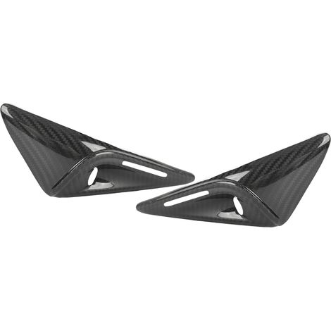 Ensemble de deux baguettes de garniture pour la grille d'aération de la caméra d'aile latérale, en fibre de carbone résistante aux UV, adaptées aux modèles Tesla Model S de 2023 et ultérieurs, finitio (1/5)