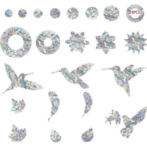 Autocollant Oiseau Oiseaux Collision Anti-Collision Autocollants De Fenêtre Protection De Porte en Verre Silhouett Sticker Vitre (1/5)