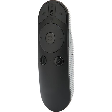 Télécommande de présentation à rayures horizontales, design ergonomique et prise en main confortable