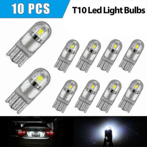 10 unidades 6000k Canbus T10 168 194 W5w Bombilla LED para luz de techo, matrícula y luz de posición lateral, color blanco, edición 0618