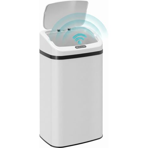 HOMCOM 48L Sensor Bin, Stainless Steel Kitchen Bin with Automatic Close (1/5)