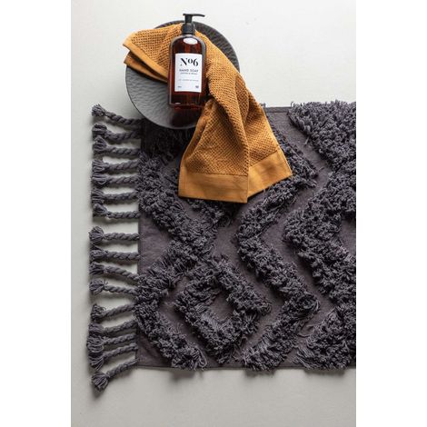 Hilma tapis de bain 80x50cm gris foncé.