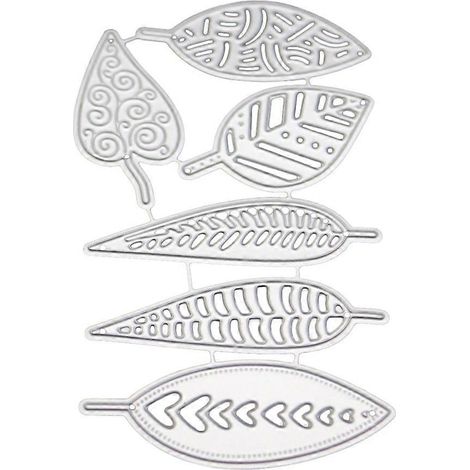 Blatt-Stanzformen aus Metall, Schablone, DIY-Scrapbooking-Album, Stempel, Papierkarte