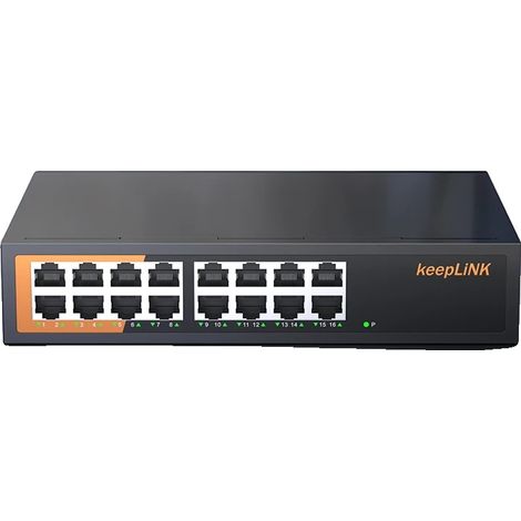 Switch Gigabit Ethernet, 16 porte, non gestito, 16x1GbE non gestito (1/2)