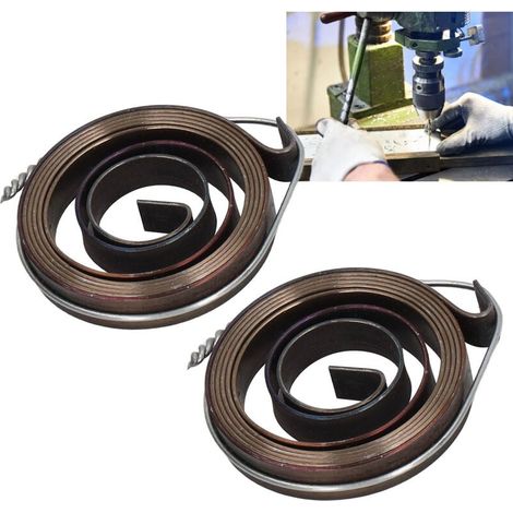2Pcs Ressort de Rappel Perceuse à Colonne Aliment Penne Bobine Assemblage 680mm 35x6x0.7mm (1/4)