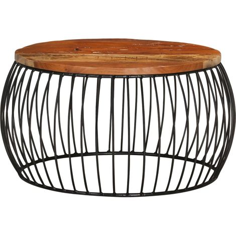 Maison Exclusive - Tavolino da Salotto Ø68 cm in Legno Massello di Recupero