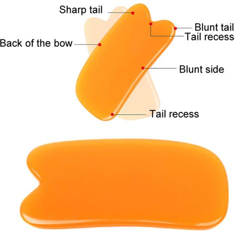 Planche de Gua Sha pour Massage du Visage et du Corps, Outil de Soin de la Peau pour SPA et Relaxation à Domicile (1/4)