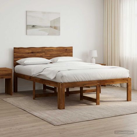 Cama doble con cabecero ROSTOCK Natural 120 x 200 cm (1/5)