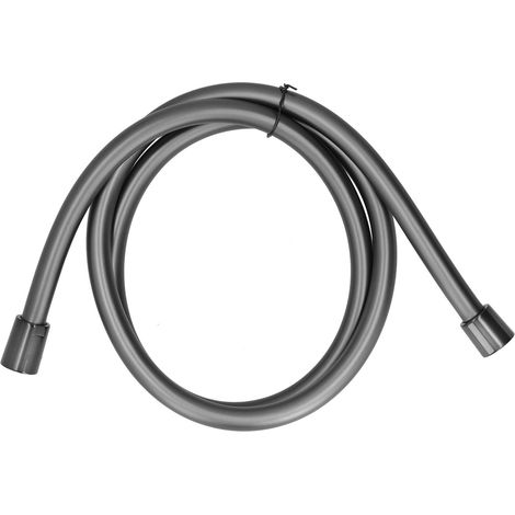 Flexible PVC Shower Hose 1.5m Anti-Kink, Durable Grey Bathroom Handheld Shower Tube (1/5)