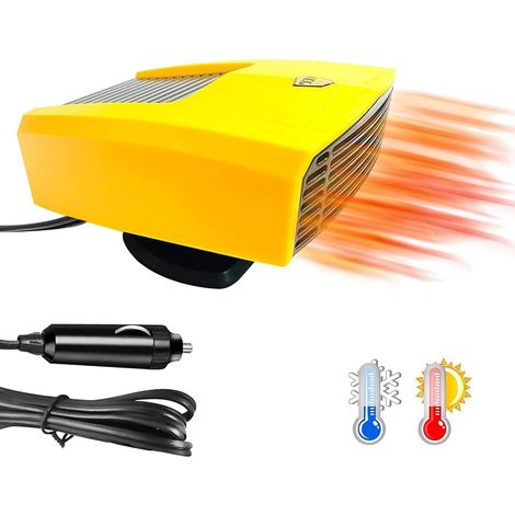 Chauffage voiture 12V 150W, 2 en 1 chaud/froid, dégivreur rapide, ventilateur désembuage, prise allume-cigare, pour voiture et camping-car. (1/5)