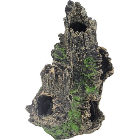Aquarium, trou de souche d'arbre, crevettes exquises, maison creuse, trou d'arbre, objets en résine, décorations (1/5)
