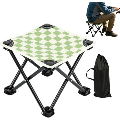 Chaises Pliantes pour Extérieur Petit Tabouret Portable À Motif (1/5)