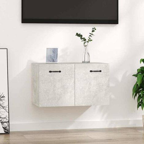 vidaXL Wall Cabinet Concrete Grey 60x36,5x35 cm Engineered Wood (1/5)